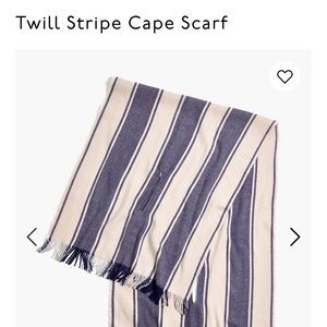 Twill Stripe Cape Scarf